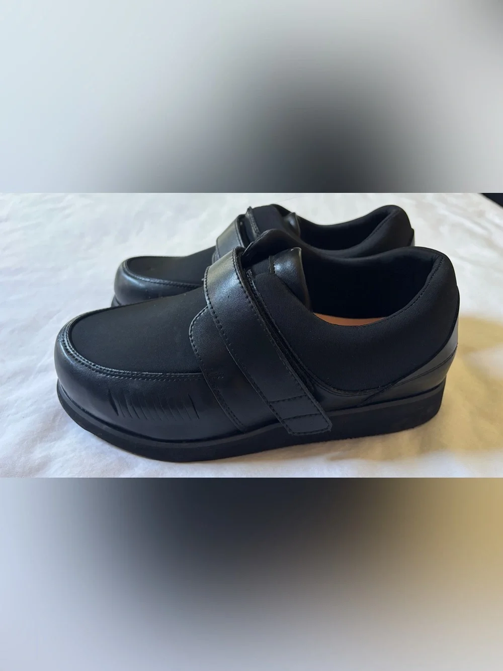 Mt. Emey Men’s Diabetic Orthopedic Shoes Leather 5E Extra Wide Hook & Loop 9